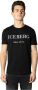 Iceberg Logo Crewneck T-shirt Black Heren - Thumbnail 3