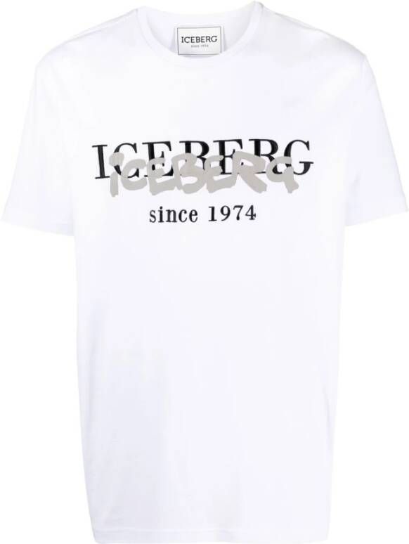 Iceberg T-shirts and Polos White Wit Heren