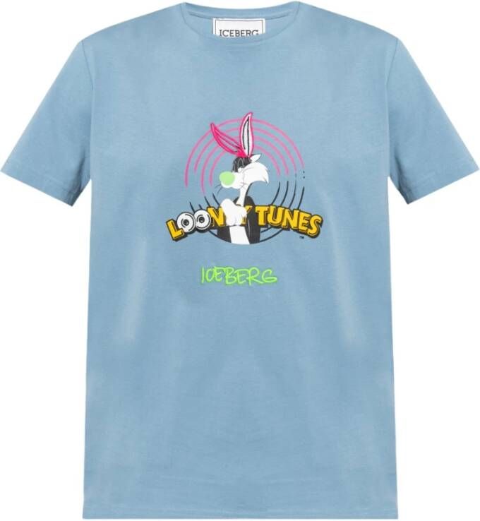 Iceberg Tee Sylvester Sky Blue Blauw Heren