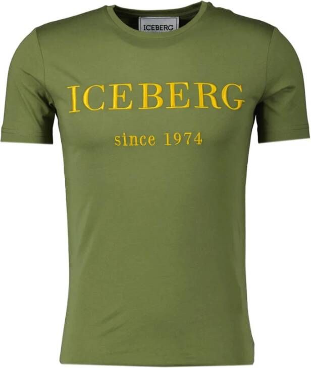 Iceberg Groene T-shirts Green Heren