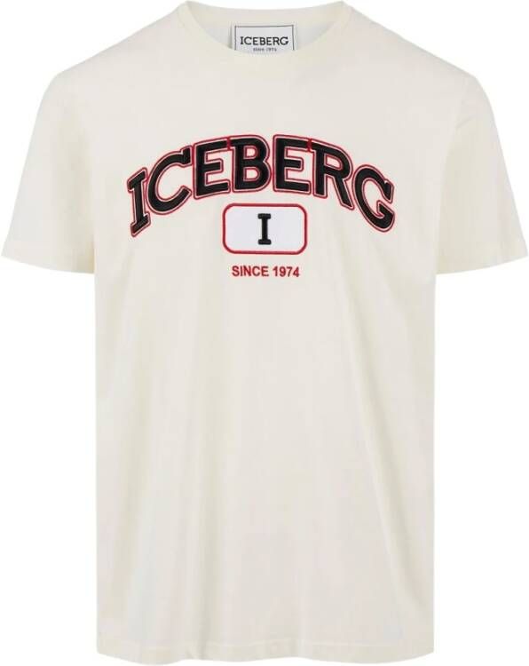 Iceberg T-Shirts White Heren