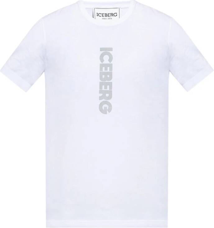 Iceberg Klassiek T-Shirt voor Mannen White Heren