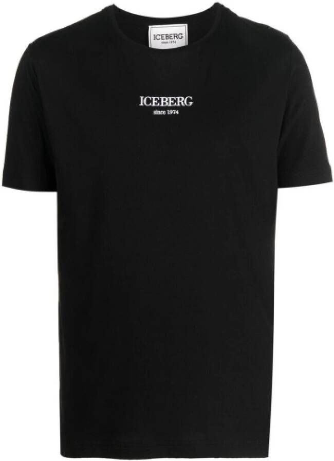 Iceberg T-shirt with logo Zwart Heren