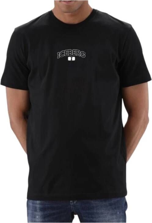 Iceberg Merk T-shirt Black Heren