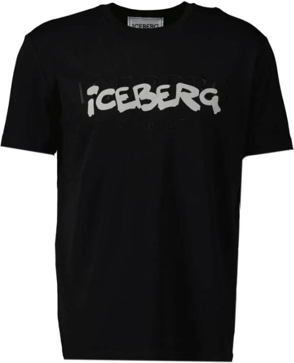Iceberg T-shirt with logo Zwart Heren