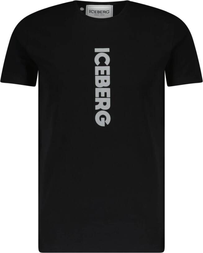 Iceberg T-Shirts Zwart Heren