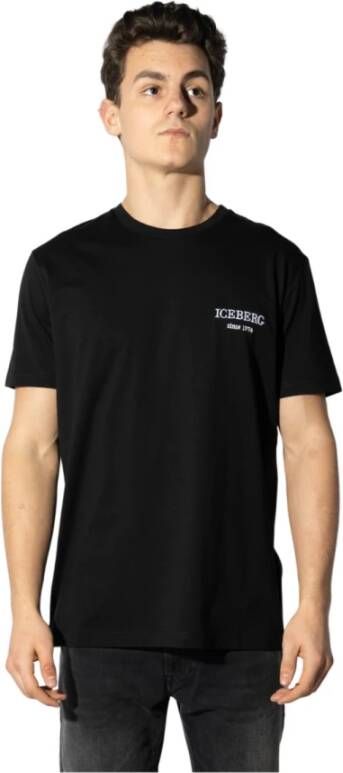 Iceberg T-shirts and Polos Black Zwart Heren