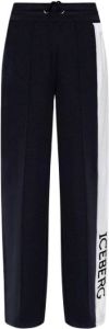Iceberg Trousers with logo Blauw Dames