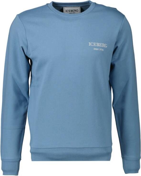 Iceberg Sweatshirt with logo Blauw Heren