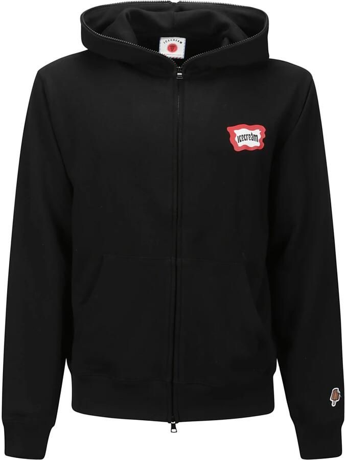 ICECREAM Roundabout Full Zip Hoodie Black- Heren Black