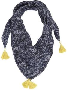 Ichi Donkerblauwe sjaal Robson- Collectie Fashion Blauw Dames