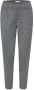 ICHI high waist tapered fit pantalon IHKATE STRUCTURE met visgraat grijs - Thumbnail 2