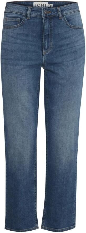Ichi Blauwe Katoenen Mom Jeans met Stretch Blue Dames - Foto 2