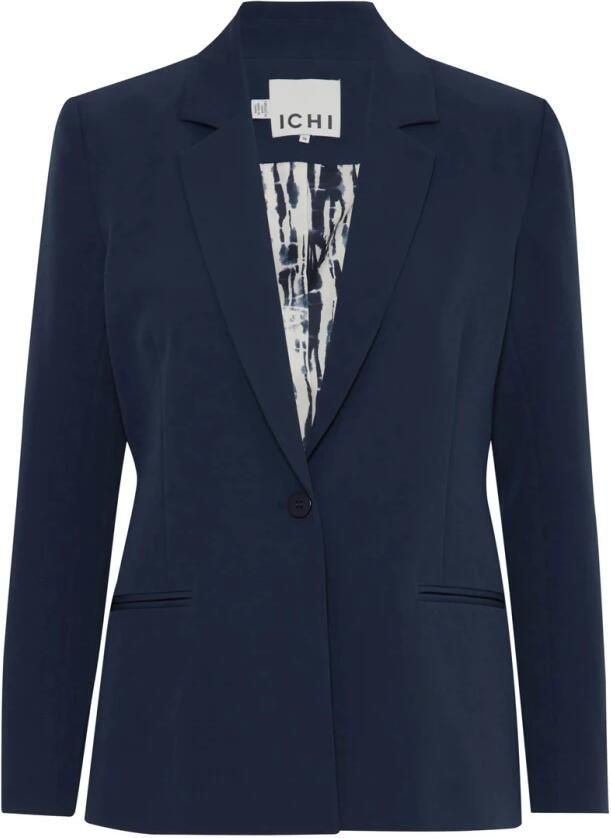 Ichi Blauwe Jassen voor Stijlvolle Outfits Blue Dames