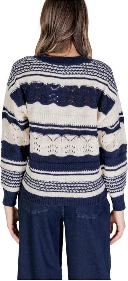 Ichi Blauwe Trui met Lange Mouwen voor Vrouwen Multicolor Dames - Foto 5
