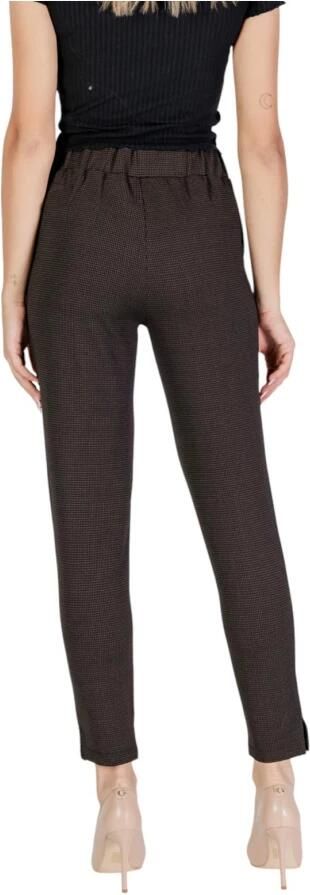 Ichi Bruine ritsvastgemaakte herfst winter broek Brown Dames - Foto 2