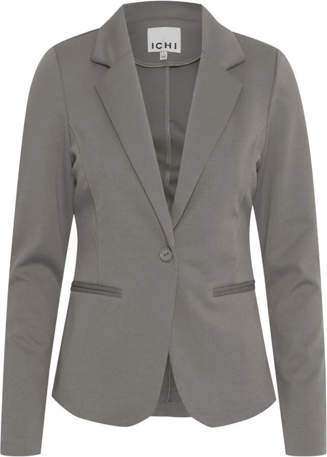 Ichi Grijze Geknoopte Blazer voor Vrouwen Gray Dames - Foto 2