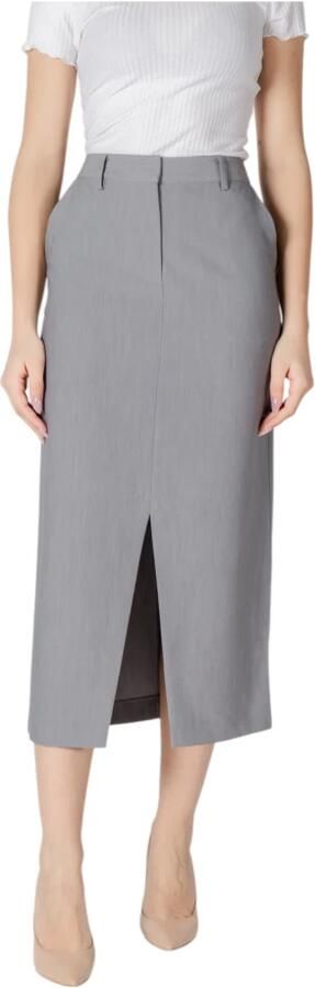 Ichi Dames Lange Jurk Collectie Gray Dames - Foto 5