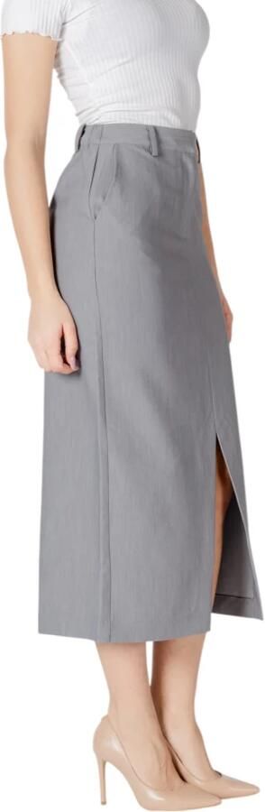 Ichi Dames Lange Jurk Collectie Gray Dames - Foto 2