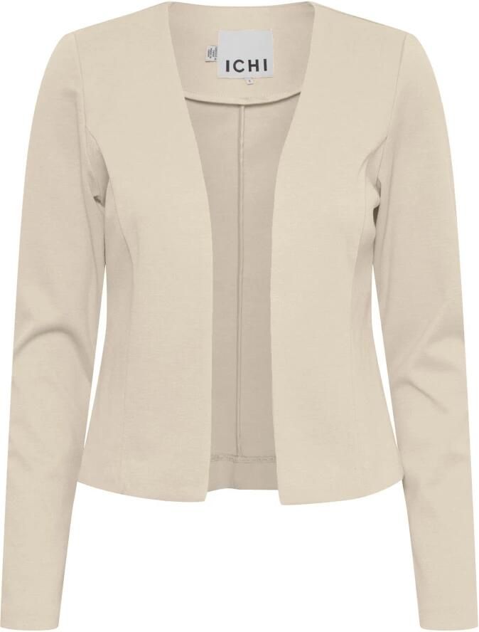 Ichi Regular fit blazer met opengewerkte voorkant model 'KATE'