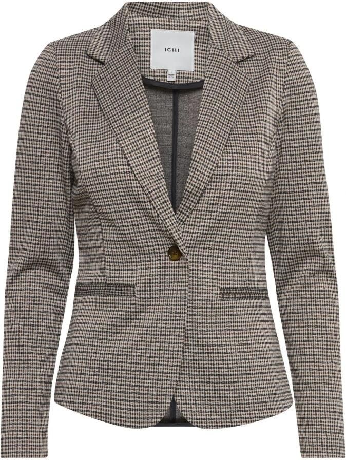 Ichi Beige Blazer Damesjas Herfst Winter Collectie Beige Dames - Foto 4