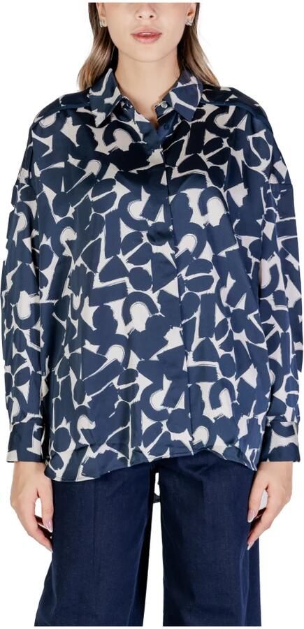 Ichi Herfst Winter Dames Overhemden en Blushes Blue Dames