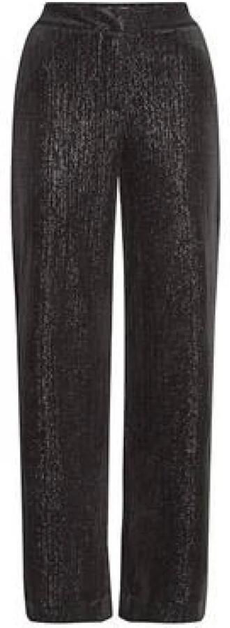 ICHI high waist wide leg broek IHKATE zwart