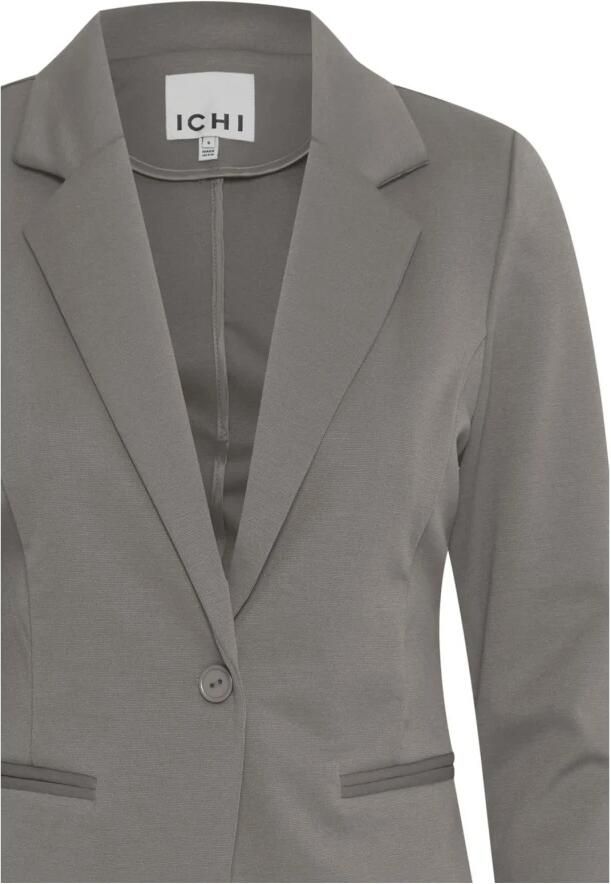 Ichi Grijze Geknoopte Blazer voor Vrouwen Gray Dames