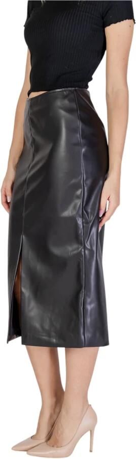 Ichi Stijlvolle Polyester Rok Tijdloze Aantrekkingskracht Black Dames - Foto 3