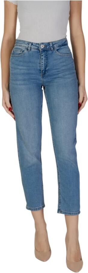 Ichi Blauwe Katoenen Mom Jeans Collectie Blue Dames - Foto 3
