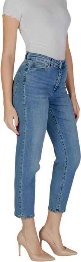 Ichi Blauwe Katoenen Mom Jeans Collectie Blue Dames - Foto 1