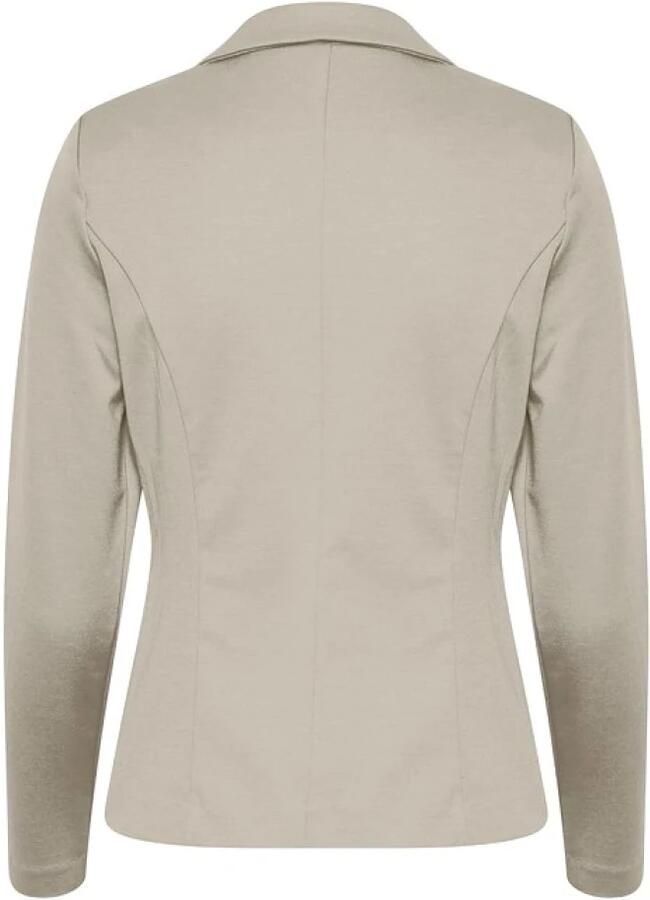 Ichi Beige Blazer met Reverskraag Beige Dames - Foto 4