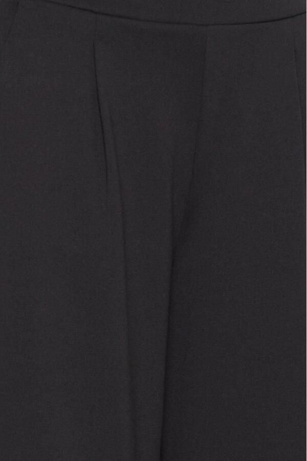 Ichi Zwarte Bootcut Broek Herfst Winter Collectie Black Dames