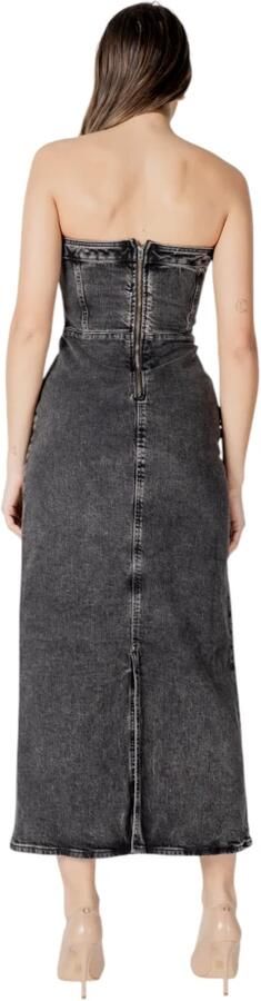 Ichi Katoenen Midi Jurk Collectie Gray Dames - Foto 4