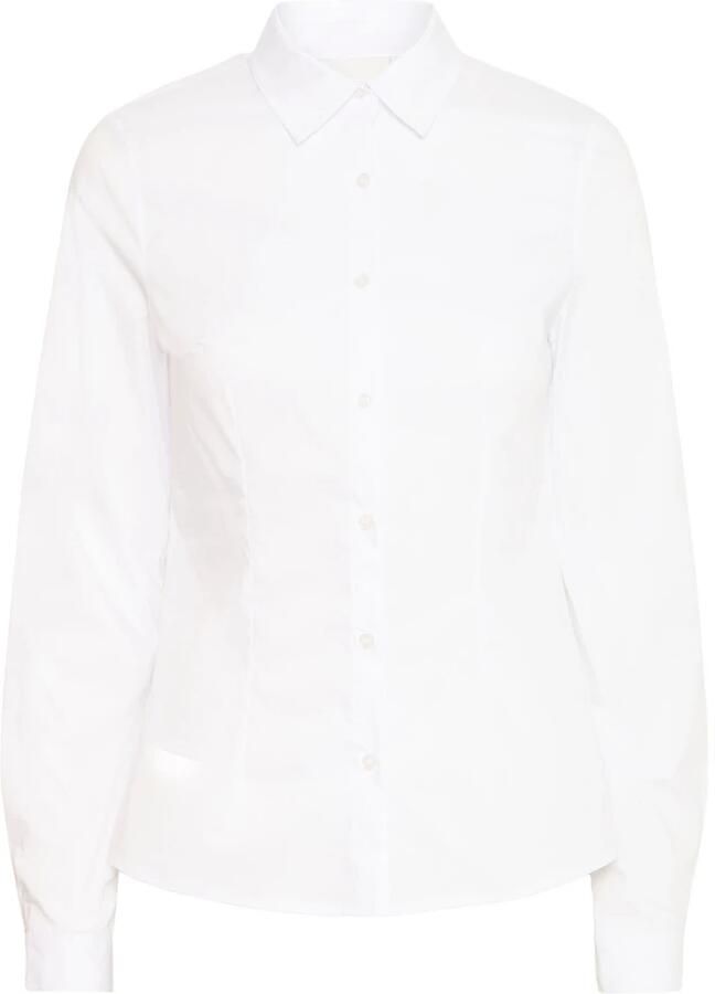 Ichi Klassieke Witte Blouse White Dames - Foto 4