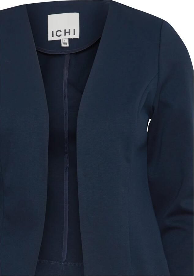 Ichi Regular fit blazer met opengewerkte voorkant model 'KATE'