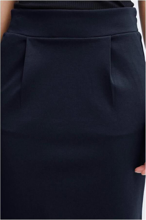 ICHI gemêleerde rok KATE donkerblauw - Foto 3