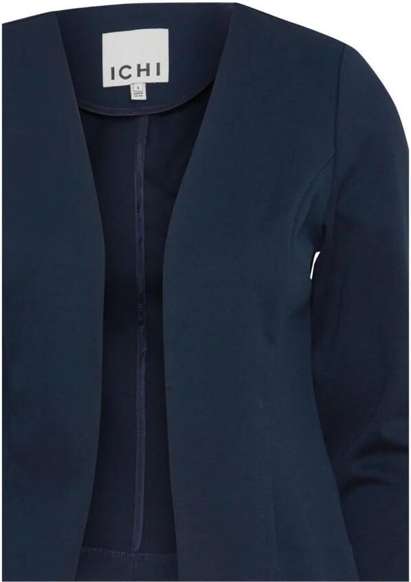 Ichi Regular fit blazer met opengewerkte voorkant model 'KATE'