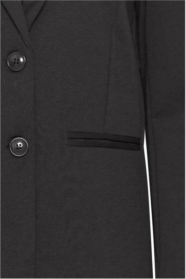 Ichi Stijlvolle Oversize Blazer met V-Hals en Knopen Black Dames - Foto 3