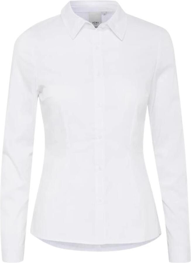Ichi Klassieke Witte Blouse White Dames - Foto 5