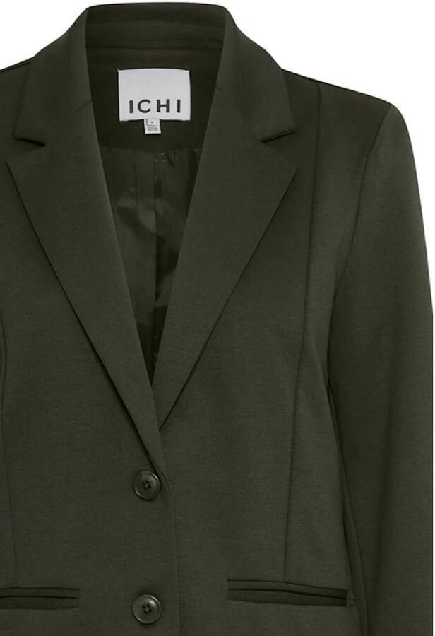 Ichi Stijlvolle Oversize Blazer met V-Hals en Knopen Black Dames - Foto 3