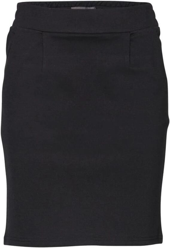 Ichi Rok met elastische tailleband knielengte Black Dames - Foto 9