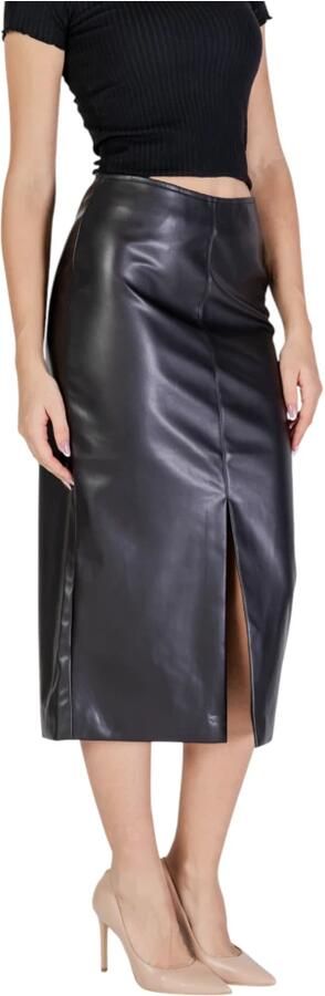 Ichi Stijlvolle Polyester Rok Tijdloze Aantrekkingskracht Black Dames - Foto 2