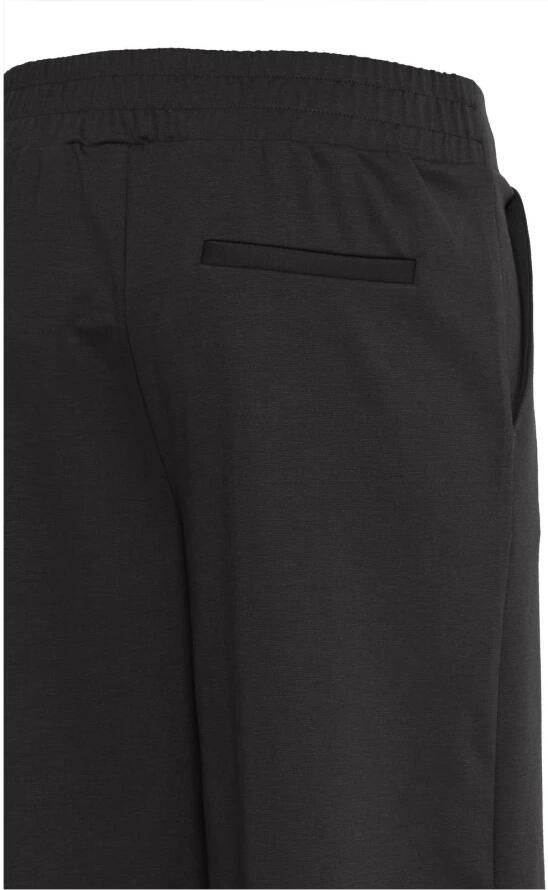 ICHI high waist wide leg pantalon IHKATE SUS LONG WIDE van polyester zwart - Foto 5