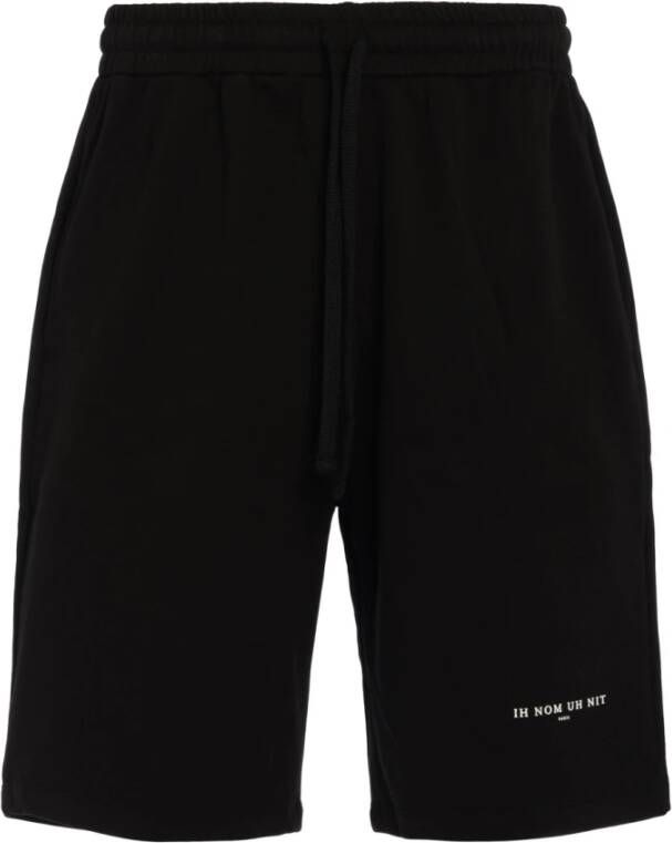 IH NOM UH NIT Zwarte Katoenen Bermuda Casual Shorts Black Heren