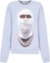 IH NOM UH NIT Crewneck met toekomstig masker Blauw Heren - Thumbnail 1