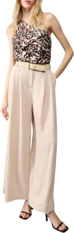 Imperial Wide Trousers Beige Dames