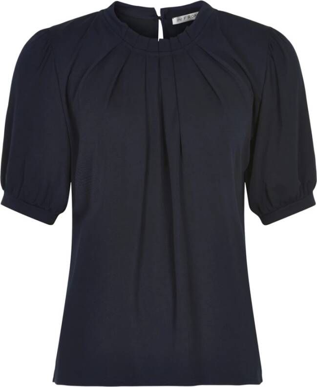 IN Front Blouses 14852 Blauw Dames