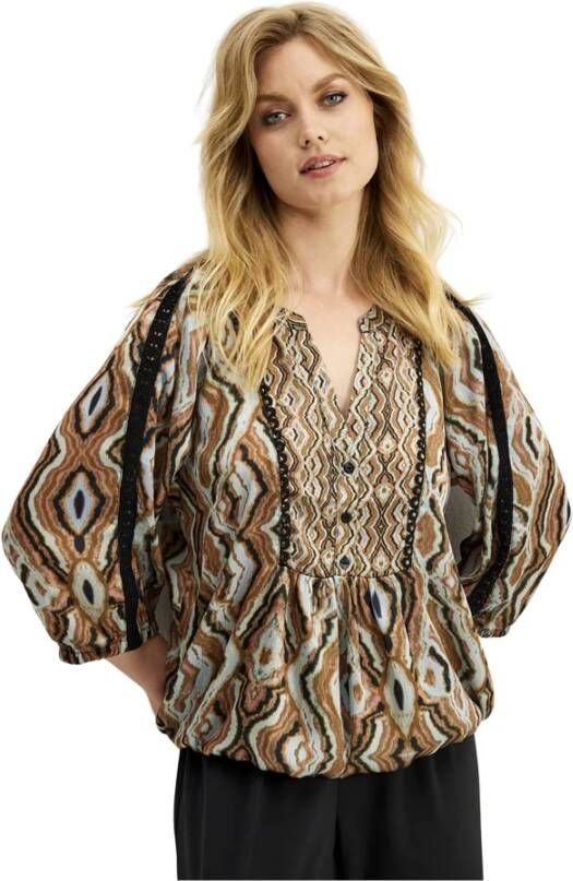 IN Front Blouses Beige Dames