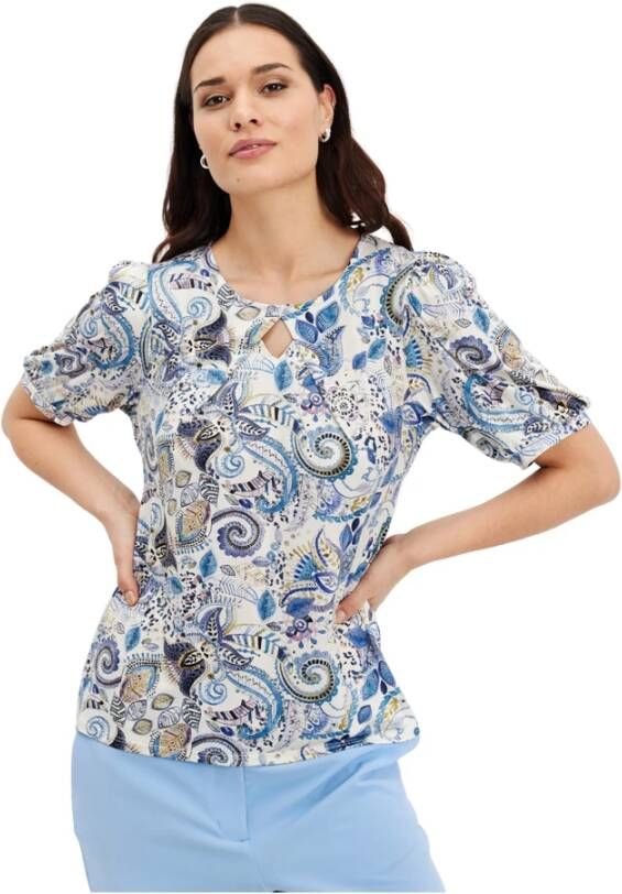 IN Front Blouses Blauw Dames